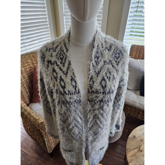 Eddie Bauer Aztec Cardigan Duster Women’s Size M Tribal Southwestern Cabin - Picture 4 of 10